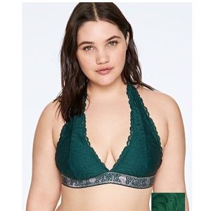 PINK Lace Halter Tback Bralette